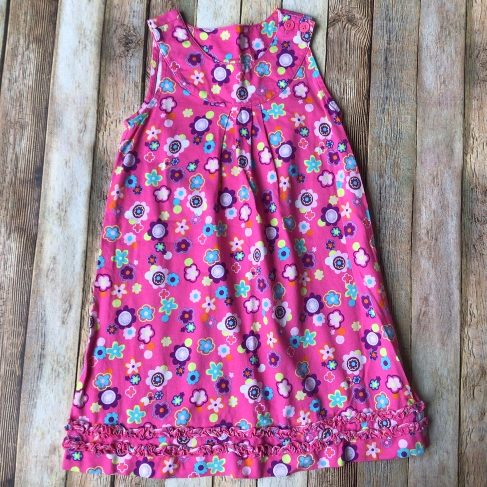 Hanna Andersson Pink Floral Tank Dress